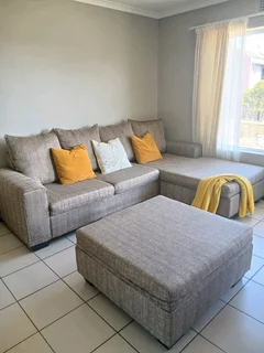 L- Shaped Couch/ Sofa - Ottoman Included