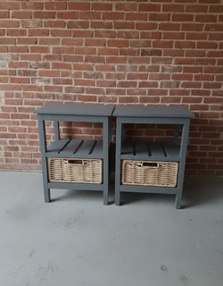 Grey Pedestal (baskets included)-Each
