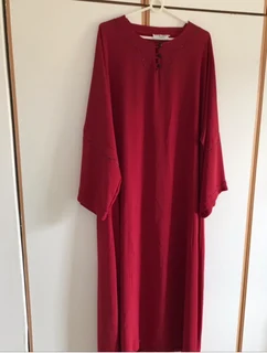 Ladies long dress in maroon XXL