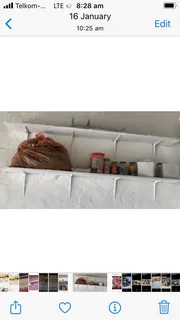 3  strong shelves with bracket WhatsApp/cell 0680108392