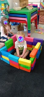 Soft play polystyrene building bricks for kids