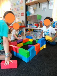 Soft play polystyrene building bricks for kids