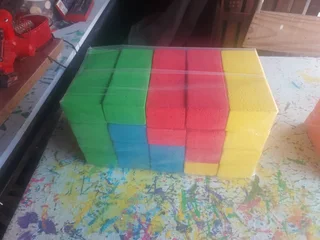Soft play polystyrene building bricks for kids