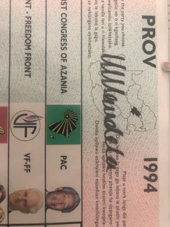 Only 4 known to exist. Super Rare Nelson Mandela Hand Signed in Ink 1994 Election Ballot