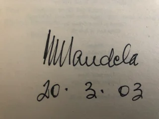 Hand Signed Nelson Mandela &#34;Long Walk To Freedom&#34; Book with COA