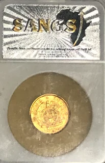 Rare ZAR 1892 Gold Half Pound Coin almost Mint State
