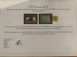 Hand Signed Nelson Mandela &#34;Long Walk To Freedom&#34; Book with COA
