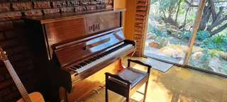 Hupfeld Leipzig Antique Upright Piano incl. Stool Great Condition