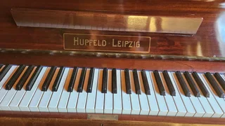 Hupfeld Leipzig Antique Upright Piano incl. Stool Great Condition