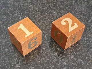 Vintage Wooden Desk Calendar