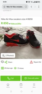 Womens Nike air sneakers pink R800