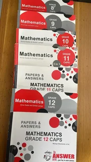 Answer series maths gr 8,9,10,11,12 - R150Answer series papers &amp; answers Gr 11&amp;12 - R100