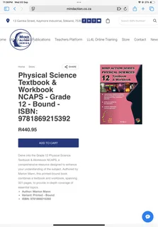 Grade 12 Physical Sciences Study Guide (Mind Action Series) CAPS