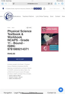 Grade 11 Physical Sciences Study Guide ( Mind Action Series ) CAPS