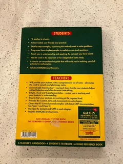 Grade 12 Maths Handbook and Study Guide (Kevin Smith) CAPS