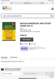 Grade 12 Maths Handbook and Study Guide (Kevin Smith) CAPS