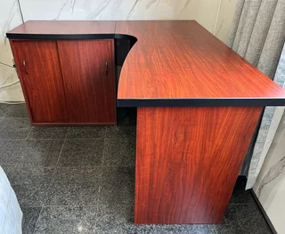 Prestige L-Shape Office / Work Desk with Storage Unit