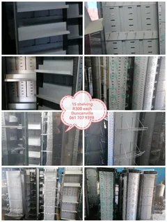 Selling shelving vereeniging for new shops vereeniging Duncanville 061 707 9398 R300 each