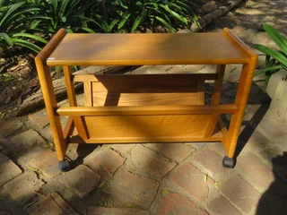 Retro magazine rack/side table