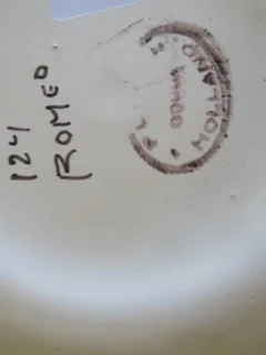 Multicoloured pierced Flora Gouda Holland glazed pottery plate.