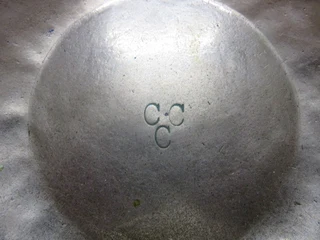 Small vintage copper dish with handles