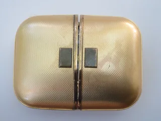 Europa gold plated travel alarm clock