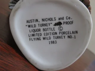 Flying Wild Turkey No.1 limited edition liquor bottle