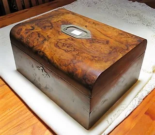 Victorian Walnut Jewelry Case