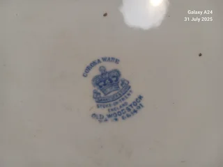 Corona ware &#34;Old Woodstock&#34; porcelain platter.