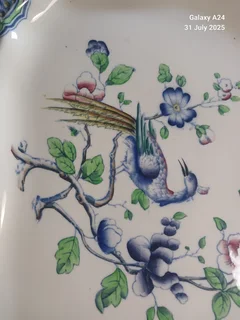 Corona ware &#34;Old Woodstock&#34; porcelain platter.