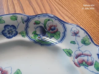 Corona ware &#34;Old Woodstock&#34; porcelain platter.
