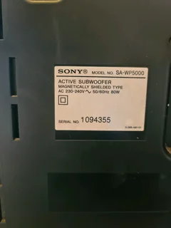 Sony 10 inch active subwoofer