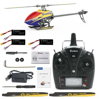 Eachine E150 2.4G 6CH 6-Axis Gyro 3D6G Dual Brushless Direct Drive Motor Flybarless RCHelicopter RTF