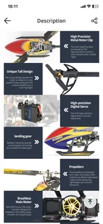 Eachine E150 2.4G 6CH 6-Axis Gyro 3D6G Dual Brushless Direct Drive Motor Flybarless RCHelicopter RTF