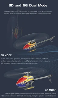 Eachine E150 2.4G 6CH 6-Axis Gyro 3D6G Dual Brushless Direct Drive Motor Flybarless RCHelicopter RTF
