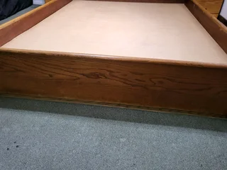 Oak bed base