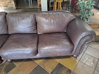 Leather couches in good condition