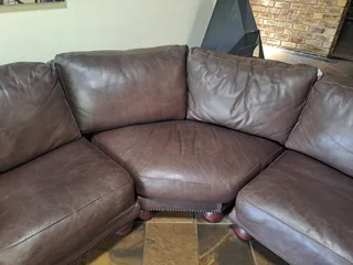 Leather couches in good condition