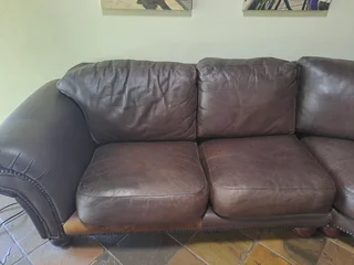 Leather couches in good condition