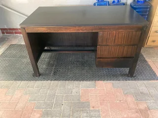Solid wood desk