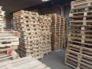 Wooden pallets for sale at R50 each, pls call or WhatsApp Karo 0681196799, we open for business.