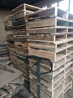 Wooden pallets for sale at R50 each, pls call or WhatsApp Karo 0681196799, we open for business.