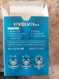 Vandy Vape RTA,  silver colour