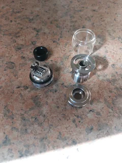 Vandy Vape RTA,  silver colour