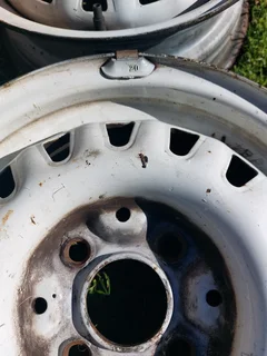 Rims steelies ,white R1000 negotiable. only 2