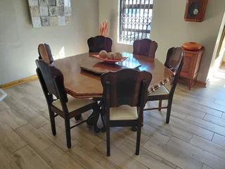emboya table, 6 seat and sideboard