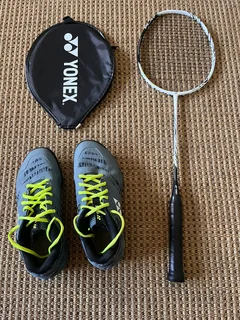 Yonex Astrox 99 badminton racquet and Yonex shoes (UK 6.5)