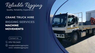 Crane truck hire and Rigging