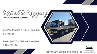 Crane Truck Hire and Rigging services