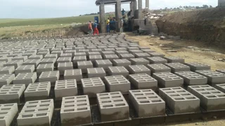 4 Drop M140 hollow blocks machine 2000 blocks/day High Strength Production